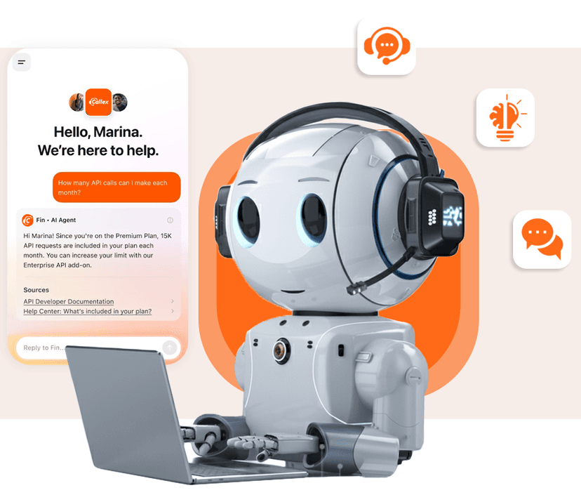 Callex AI assistant preview on mobile